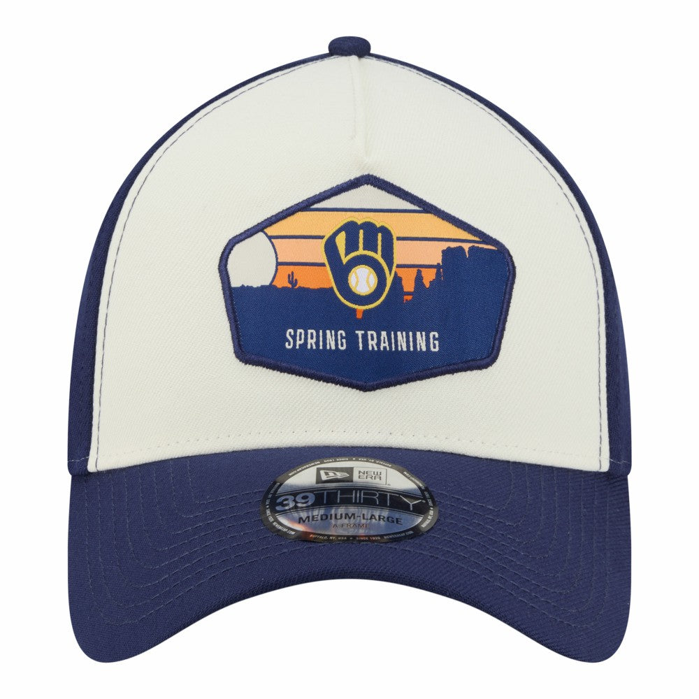 Milwaukee Brewers New Era 2026 Spring Training Fan Pack Gradient 39THIRTY Flex Hat - Stone Hats