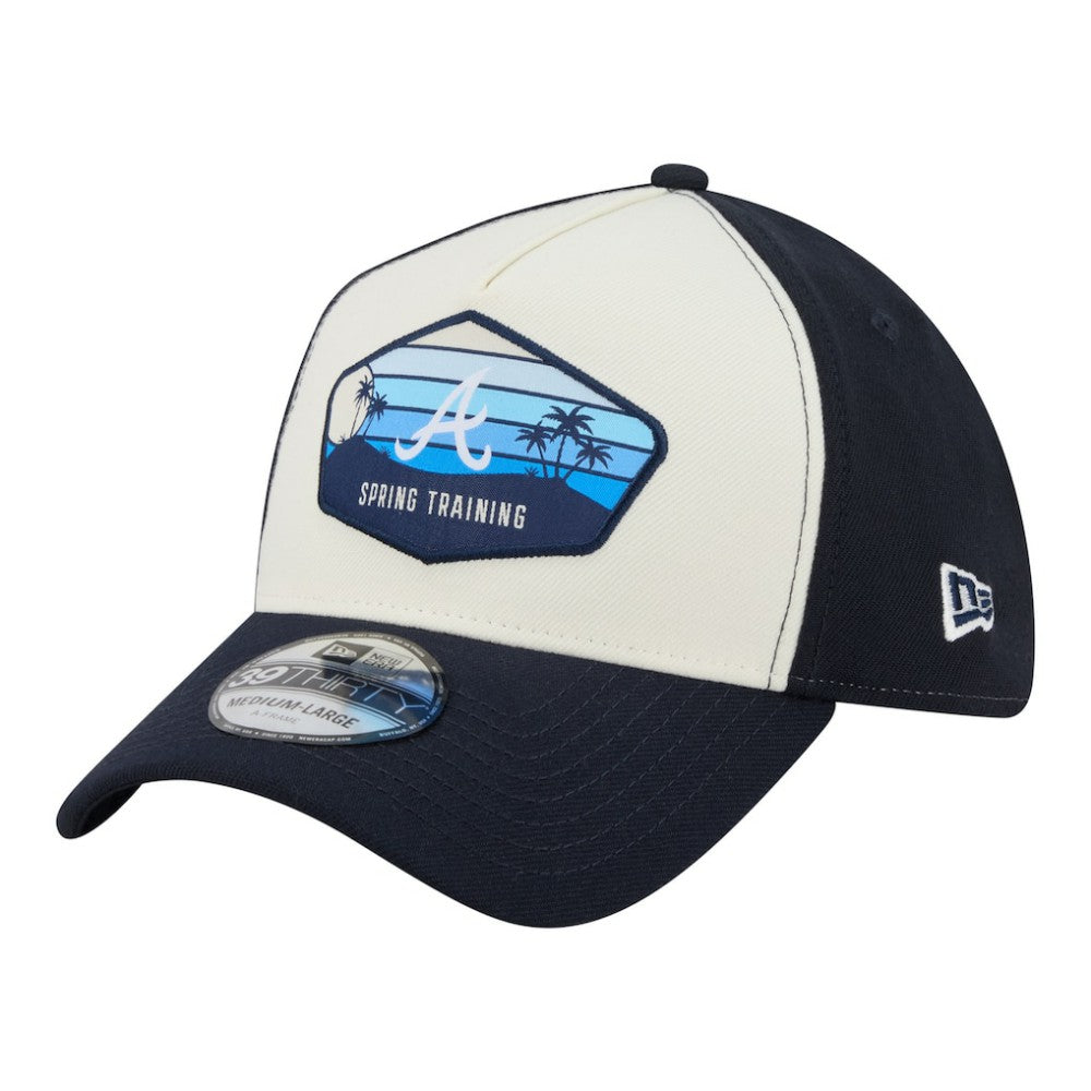 Atlanta Braves New Era 2026 Spring Training Fan Pack Gradient 39THIRTY Flex Hat - Stone Hats