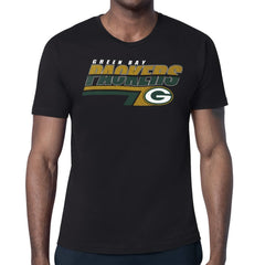 Green Bay Packers Starter Logo Push Graphic T-Shirt Black