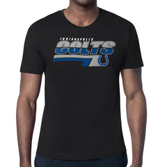 Indianapolis Colts Starter Logo Push Graphic T-Shirt Black