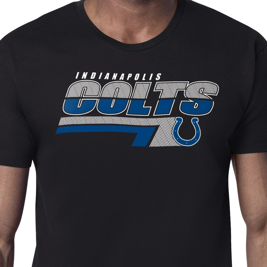 Indianapolis Colts Starter Logo Push Graphic T-Shirt Black