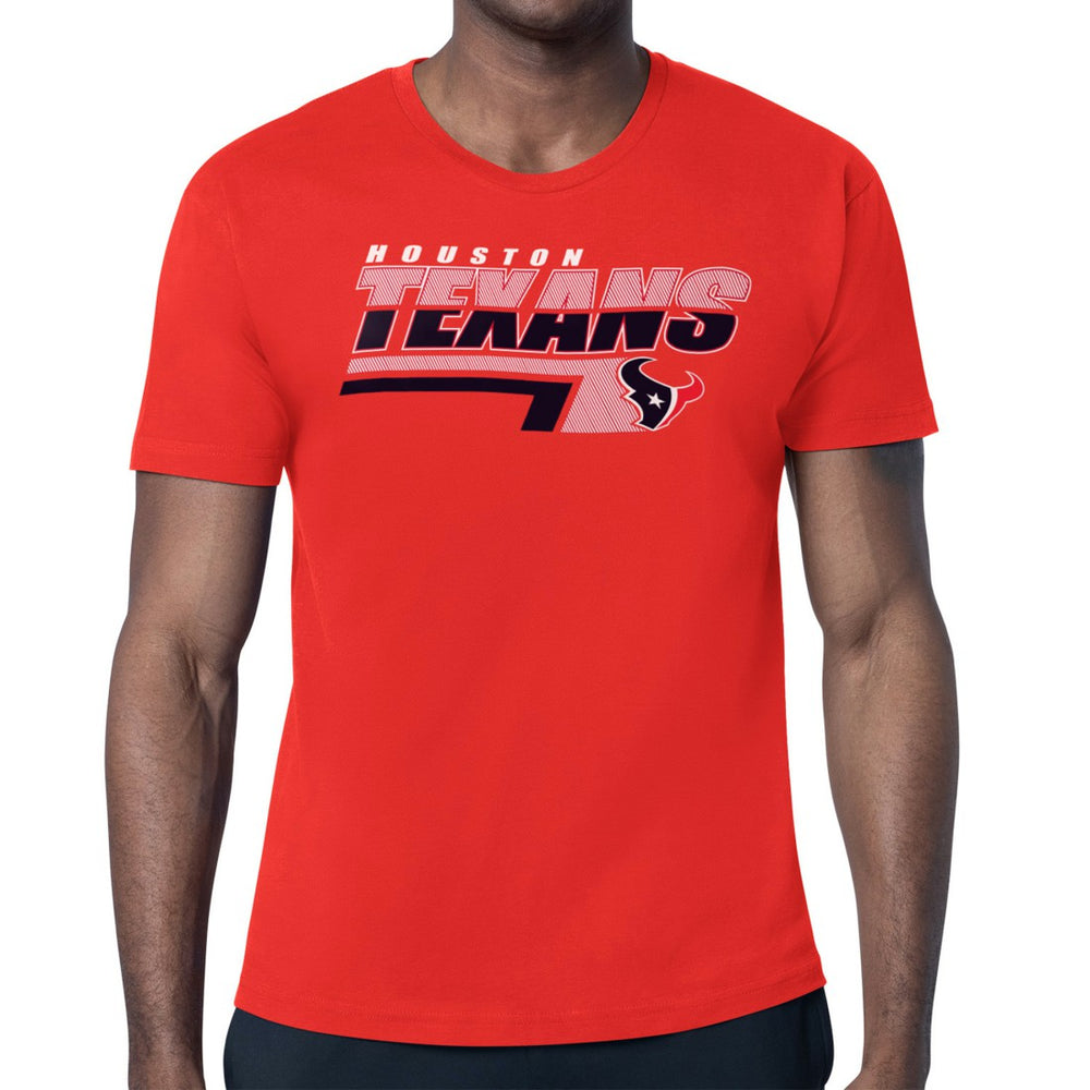 Houston Texans Starter Logo Push Graphic T-Shirt Red