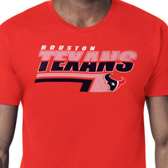 Houston Texans Starter Logo Push Graphic T-Shirt Red