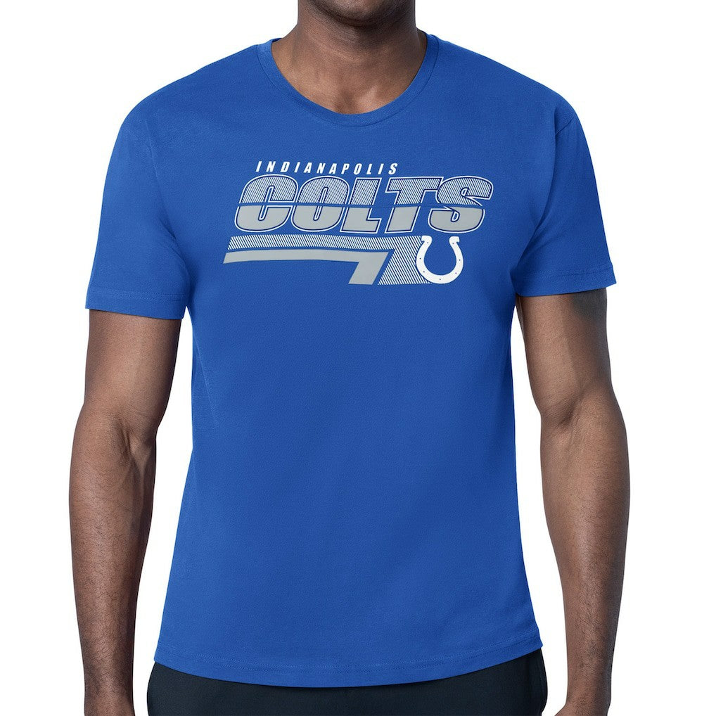 Indianapolis Colts Starter Logo Push Graphic T-Shirt Royal