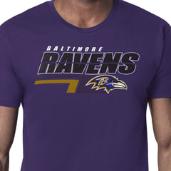 Baltimore Ravens Starter Logo Push Graphic T-Shirt Purple