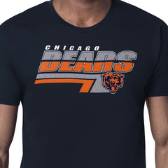 Chicago Bears Starter Logo Push Graphic T-Shirt Navy
