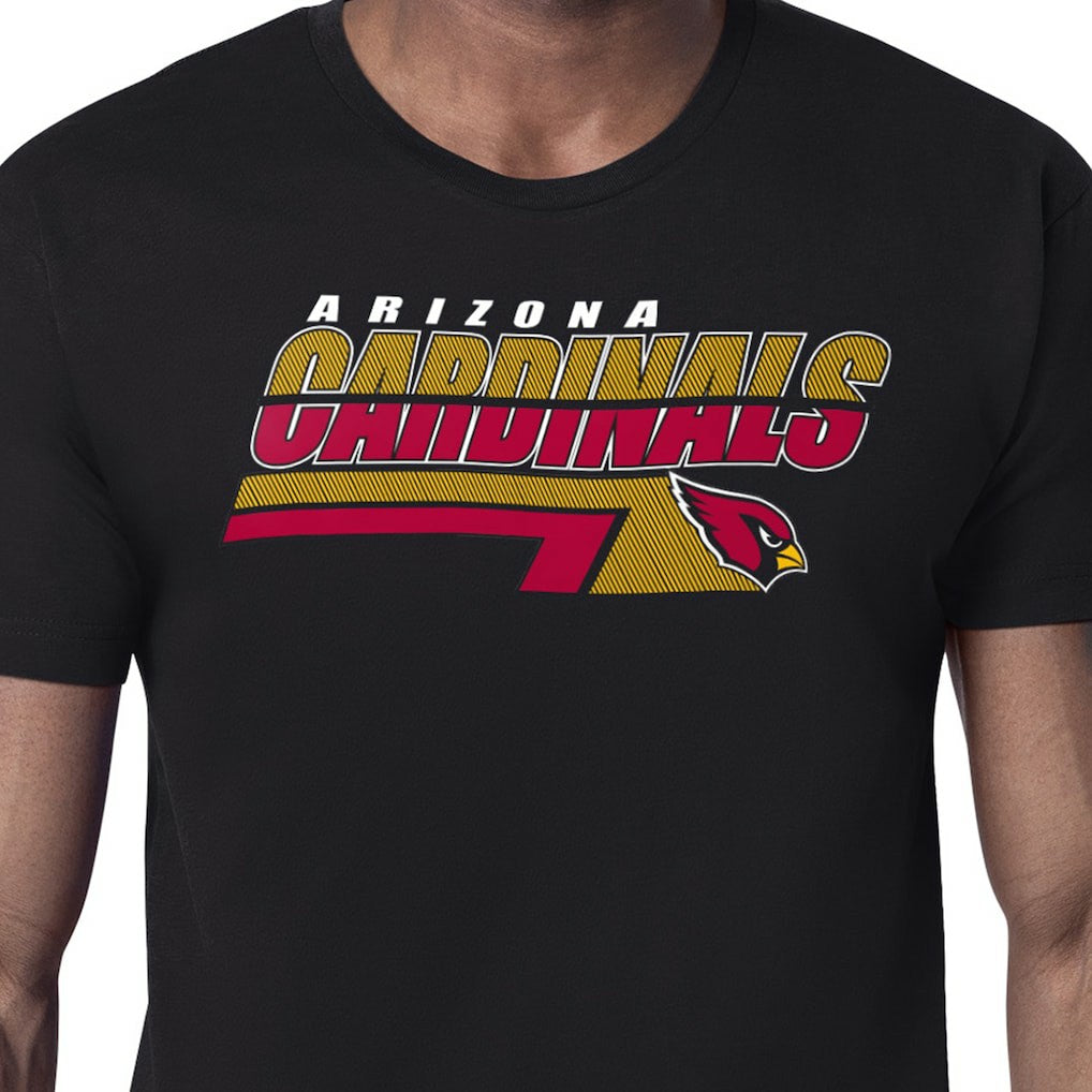 Arizona Cardinals Starter Logo Push Graphic T-Shirt Black