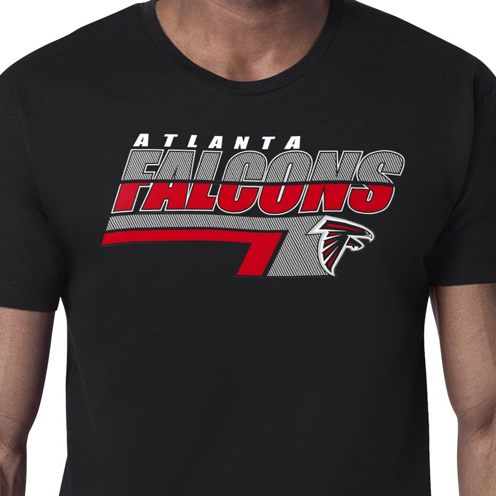 Atlanta Falcons Starter Logo Push Graphic T-Shirt Black