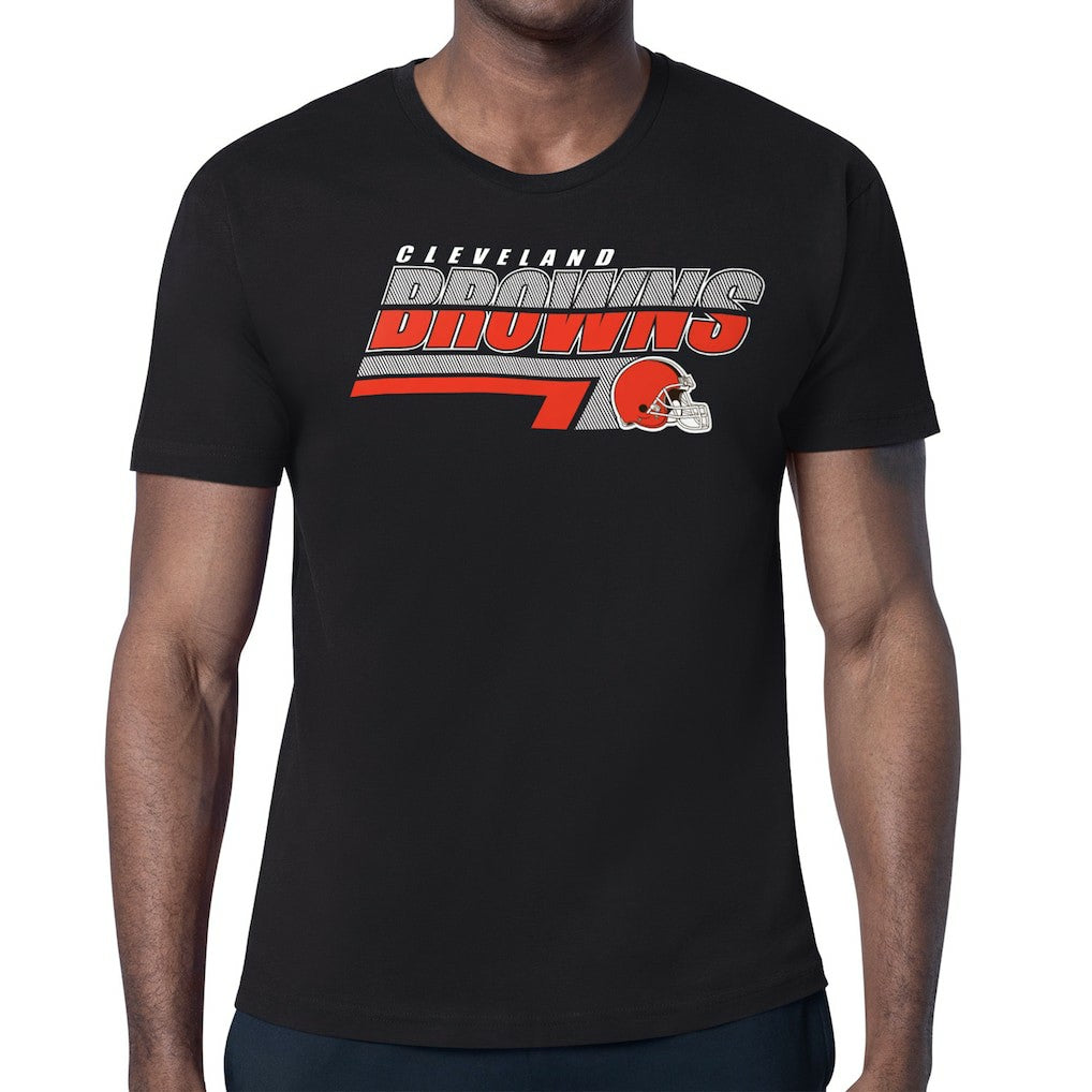 Cleveland Browns Starter Logo Push Graphic T-Shirt Black