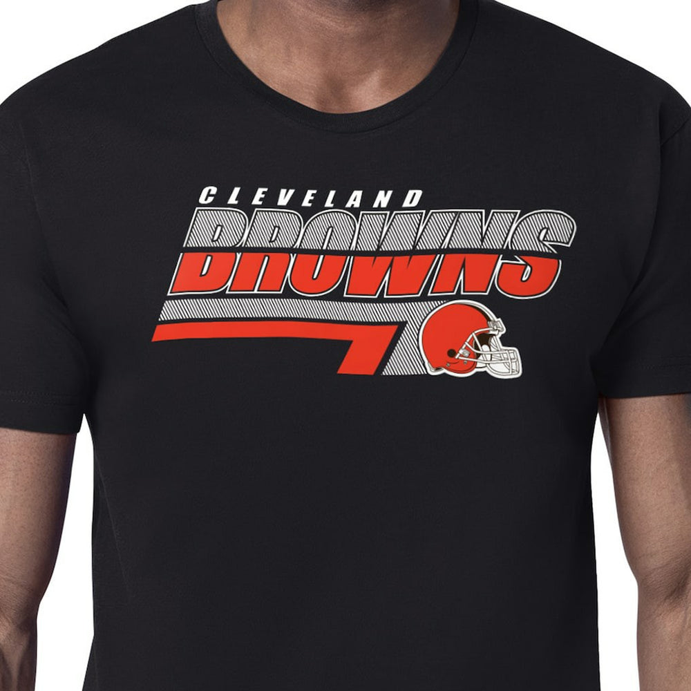 Cleveland Browns Starter Logo Push Graphic T-Shirt Black
