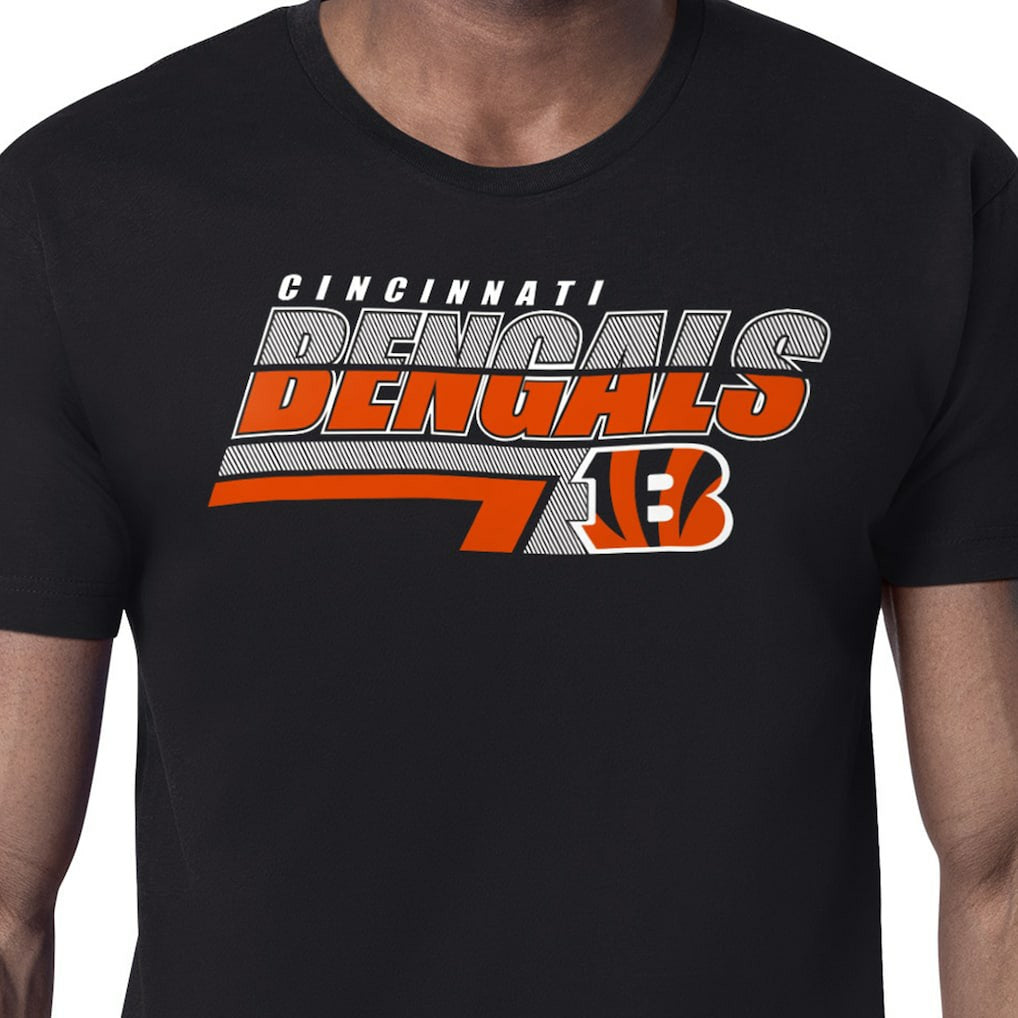 Cincinnati Bengals Starter Logo Push Graphic T-Shirt Black