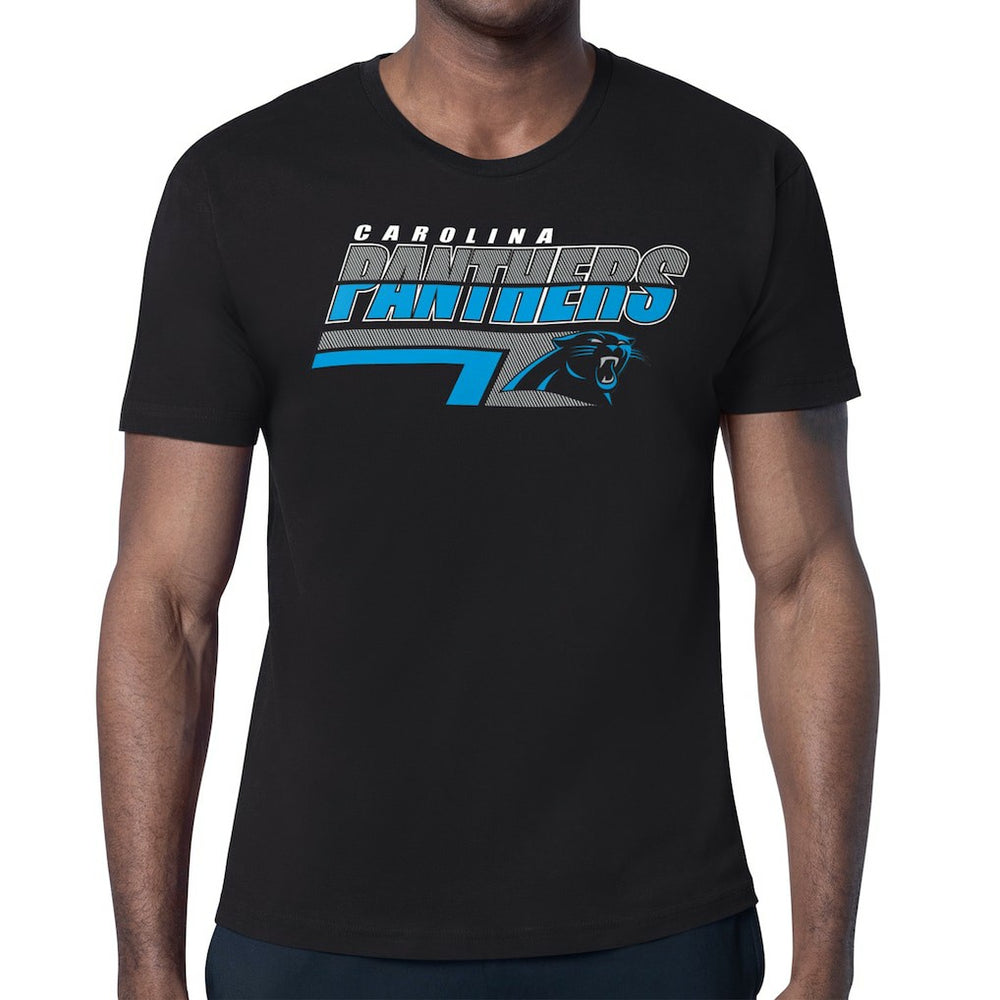 Carolina Panthers Starter Logo Push Graphic T-Shirt Black