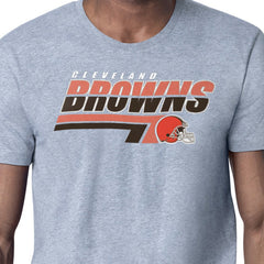 Cleveland Browns Starter Logo Push Graphic T-Shirt Heather Gray