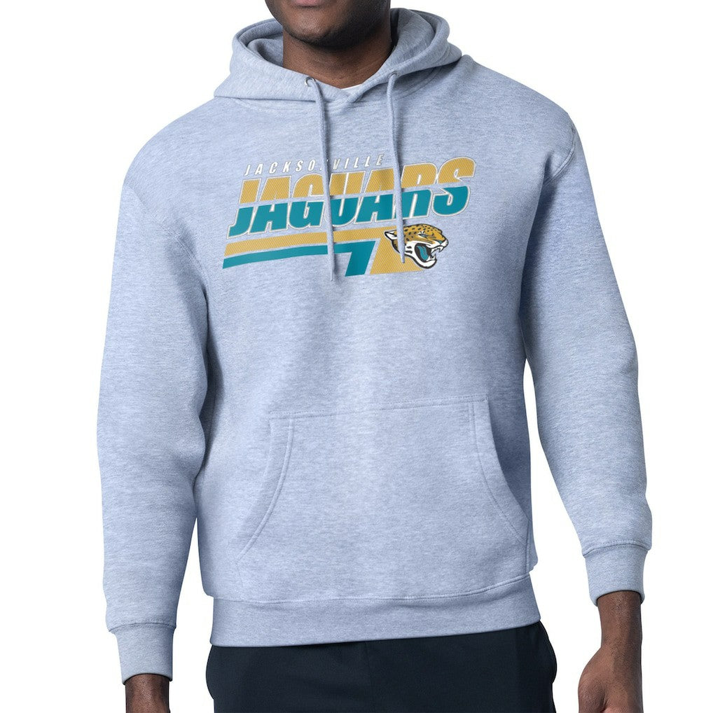Jacksonville Jaguars Starter Logo Push Graphic Hoodie Heather Gray