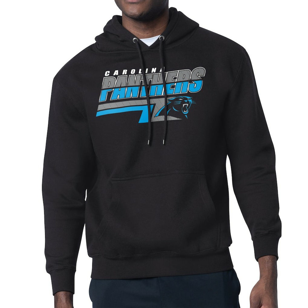Carolina Panthers Starter Logo Push Graphic Hoodie Black