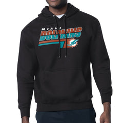 Miami Dolphins Starter Logo Push Graphic Hoodie Black