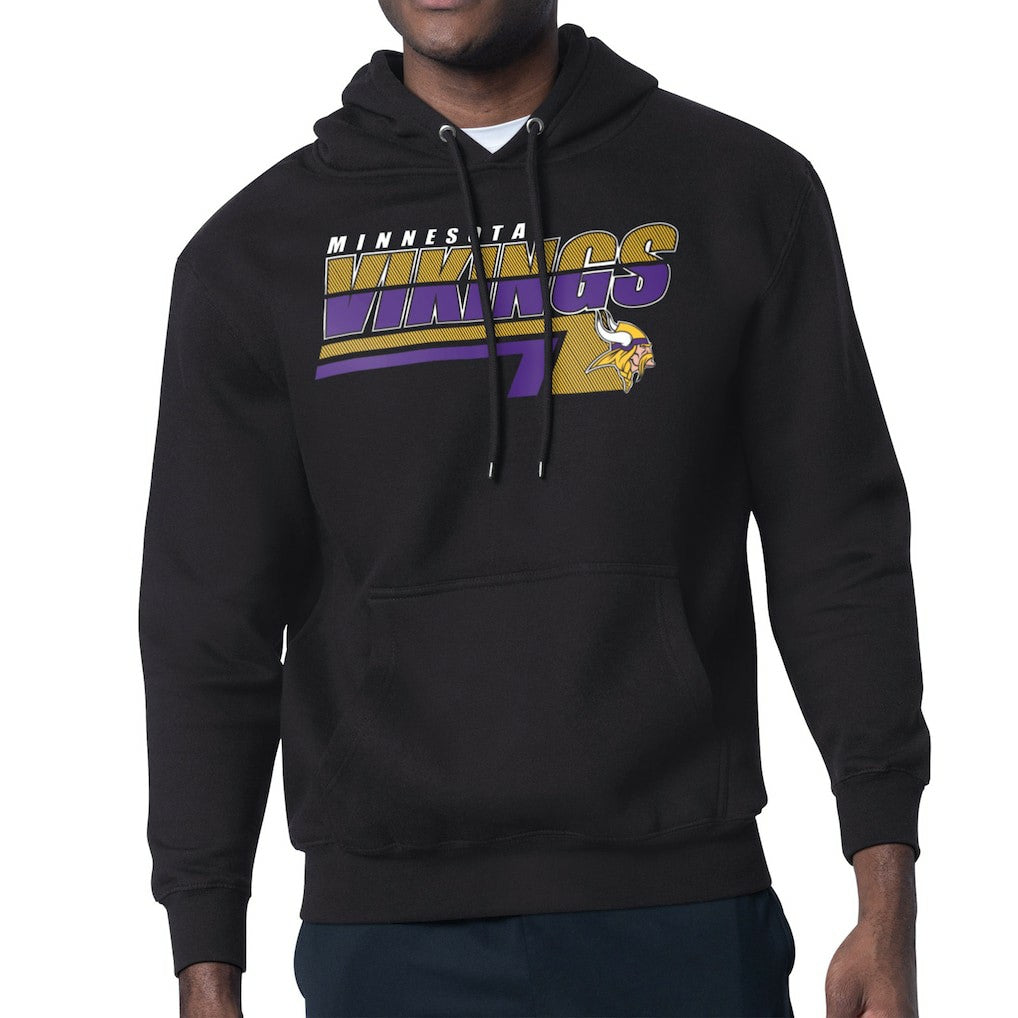 Minnesota Vikings Starter Logo Push Graphic Hoodie Black