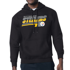 Pittsburgh Steelers Starter Logo Push Graphic Hoodie Black