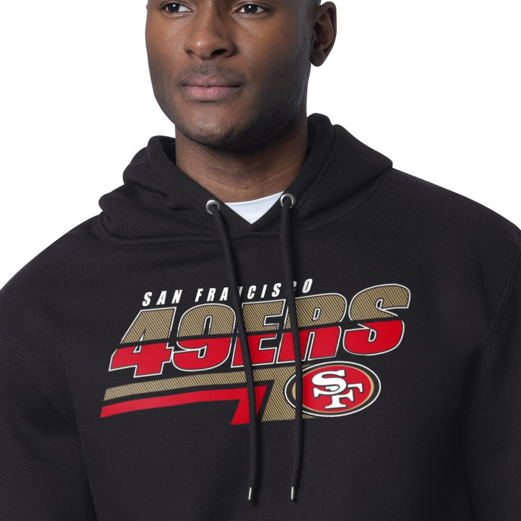 San Francisco 49ers Starter Logo Push Graphic Hoodie Black