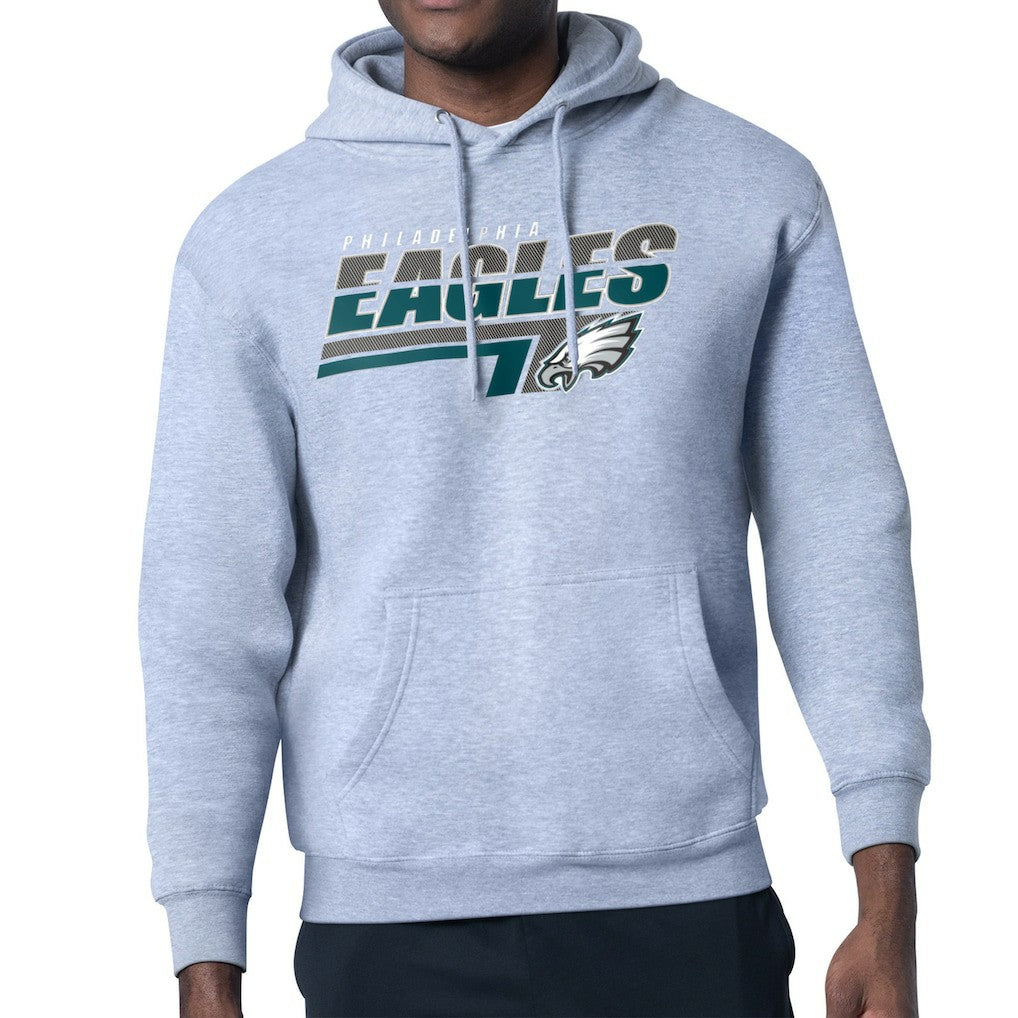 Philadelphia Eagles Starter Logo Push Graphic Hoodie Heather Gray