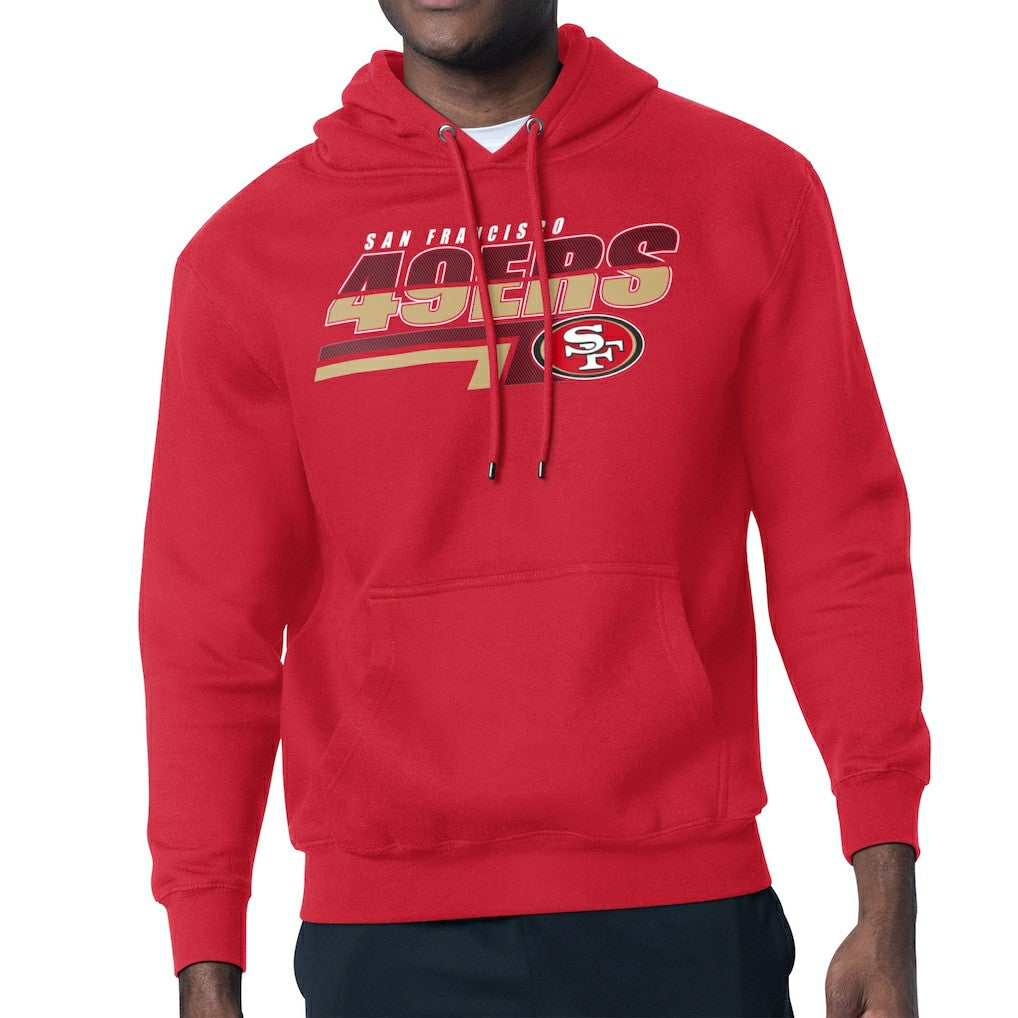 San Francisco 49ers Starter Logo Push Graphic Hoodie Scarlet