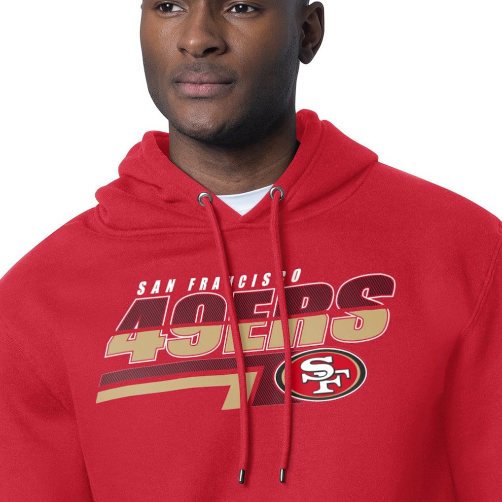 San Francisco 49ers Starter Logo Push Graphic Hoodie Scarlet