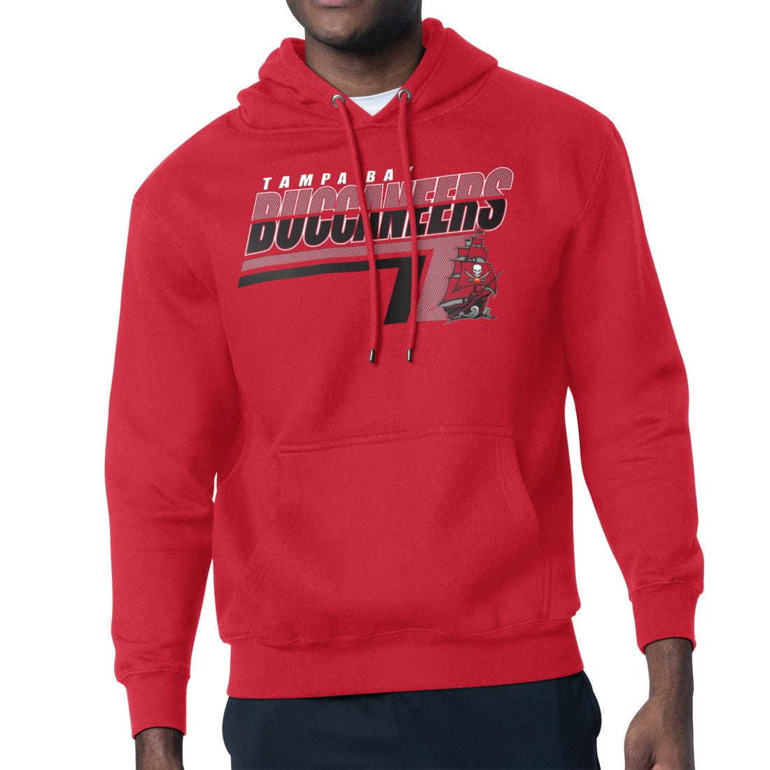 Tampa Bay Buccaneers Starter Logo Push Graphic Hoodie Red