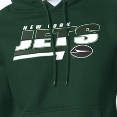 New York Jets Starter Logo Push Graphic Hoodie Green