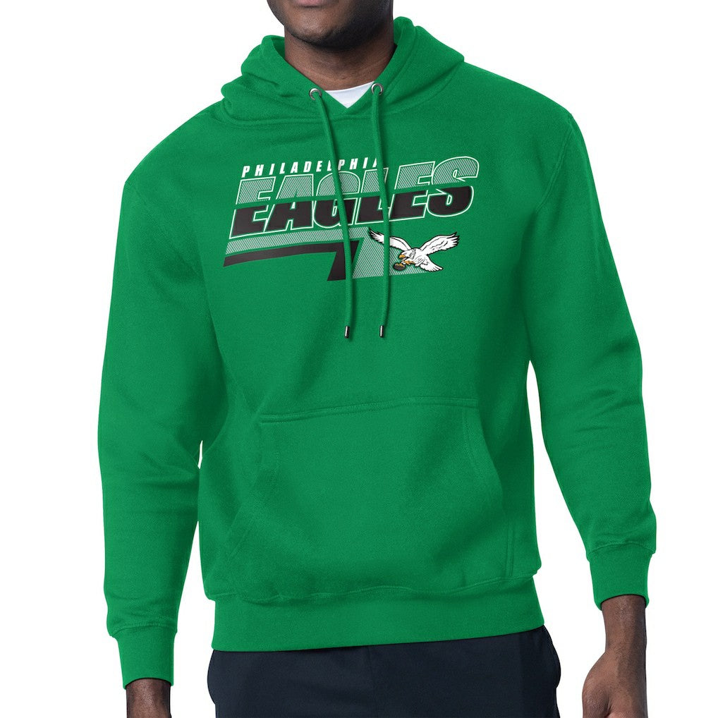 Philadelphia Eagles Starter Logo Push Graphic Hoodie Kelly Green