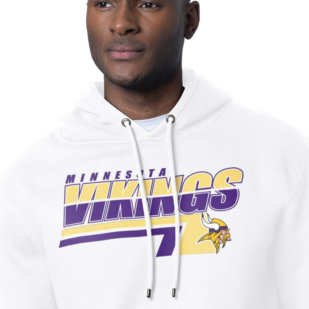Minnesota Vikings Starter Logo Push Graphic Hoodie White