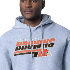 Cleveland Browns Starter Logo Push Graphic Hoodie Heather Gray