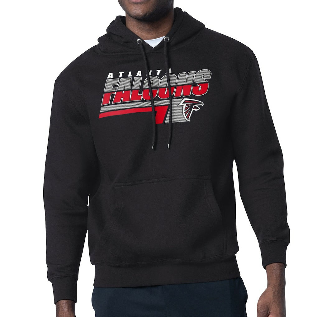 Atlanta Falcons Starter Logo Push Graphic Hoodie Black