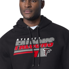 Atlanta Falcons Starter Logo Push Graphic Hoodie Black