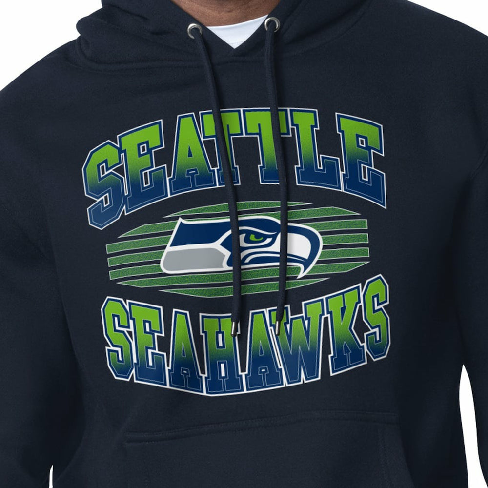 Seattle Seahawks Starter Team Grit Graphic Hoodie College Navy