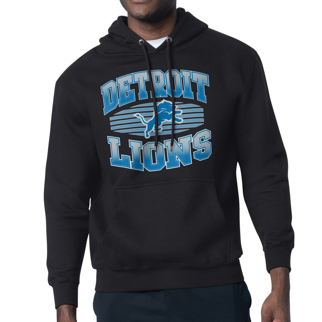 Detroit Lions Starter Team Grit Graphic Hoodie Black