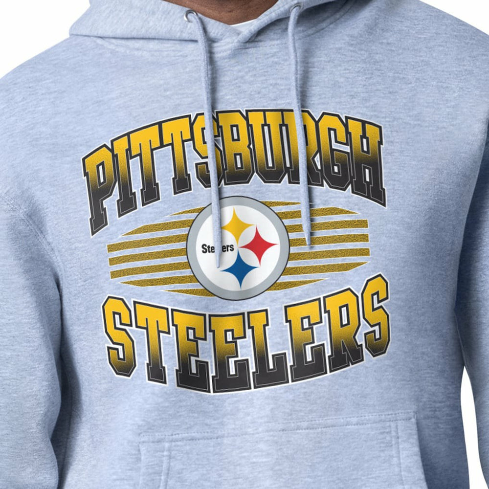 Pittsburgh Steelers Starter Team Grit Graphic Hoodie Heather Gray