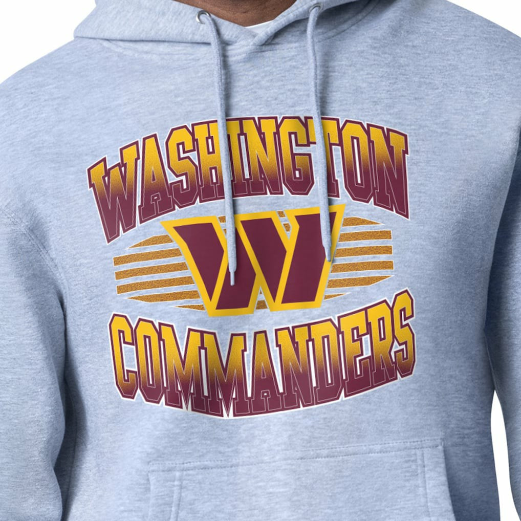 Washington Commanders Starter Team Grit Graphic Hoodie Heather Gray