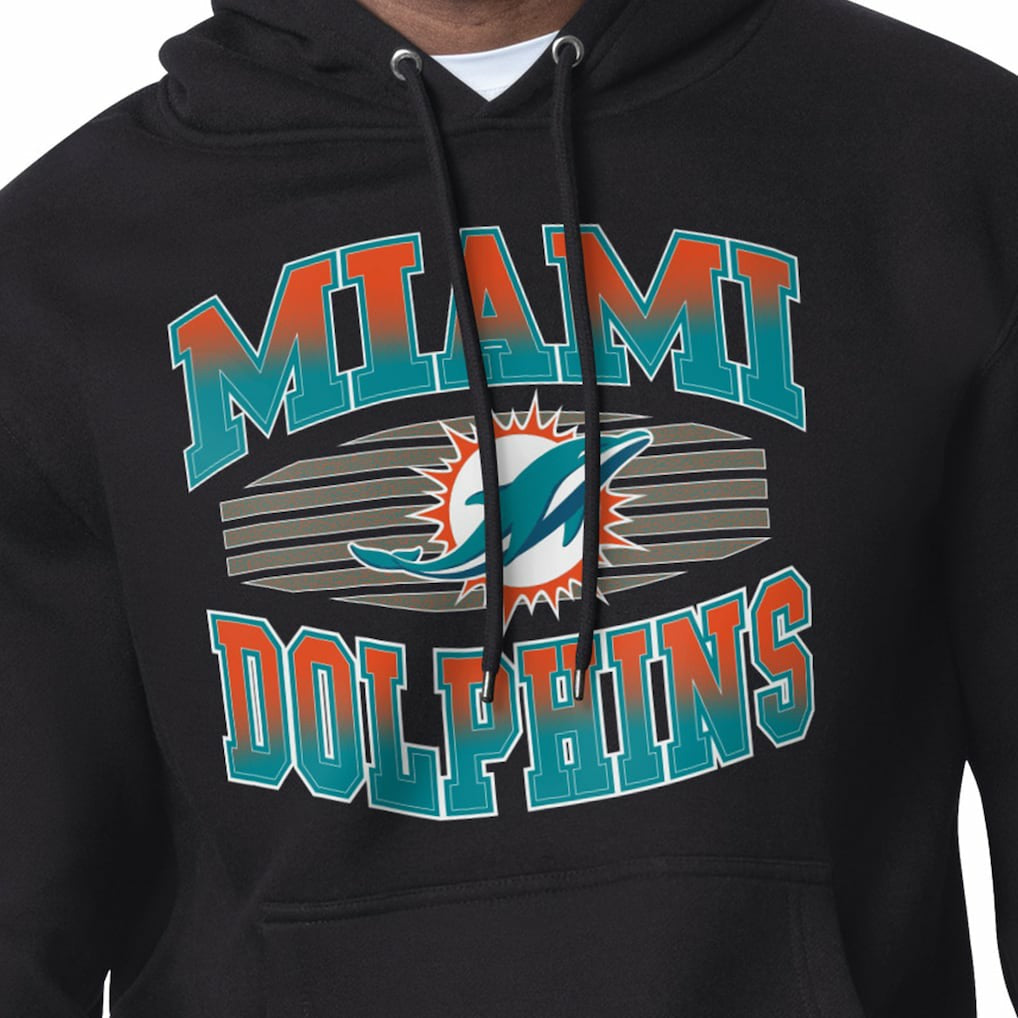 Miami Dolphins Starter Team Grit Graphic Hoodie Black