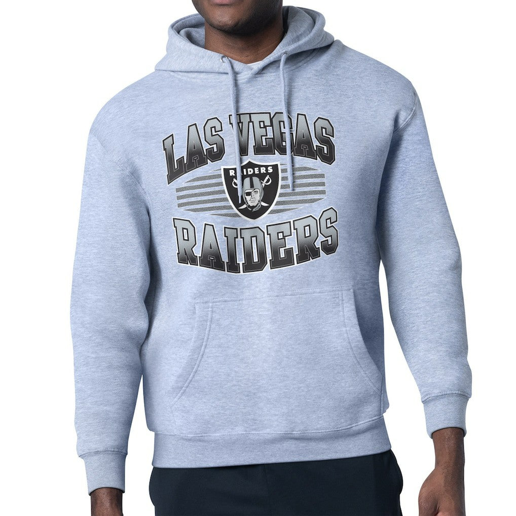 Las Vegas Raiders Starter Team Grit Graphic Hoodie Heather Gray