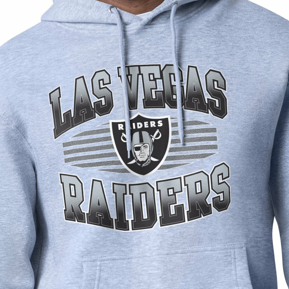 Las Vegas Raiders Starter Team Grit Graphic Hoodie Heather Gray