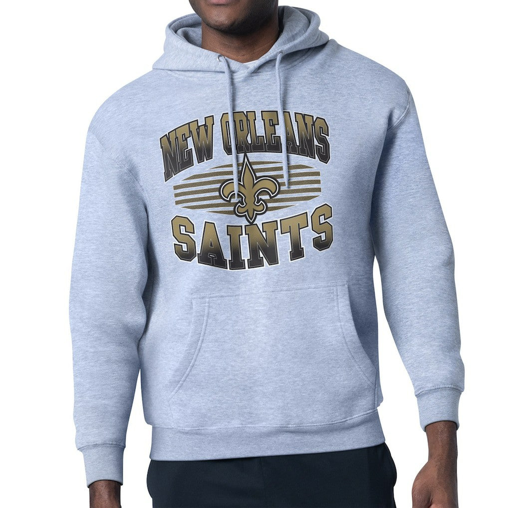 New Orleans Saints Starter Team Grit Graphic Hoodie Heather Gray