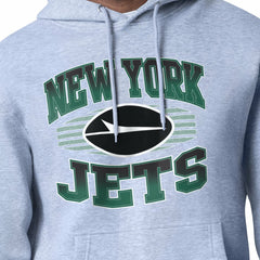 New York Jets Starter Team Grit Graphic Hoodie Heather Gray