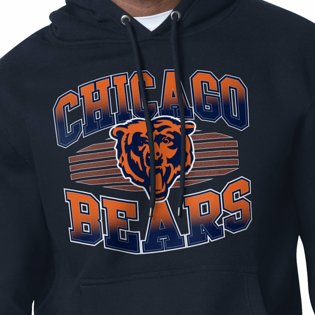 Chicago Bears Starter Team Grit Graphic Hoodie Navy