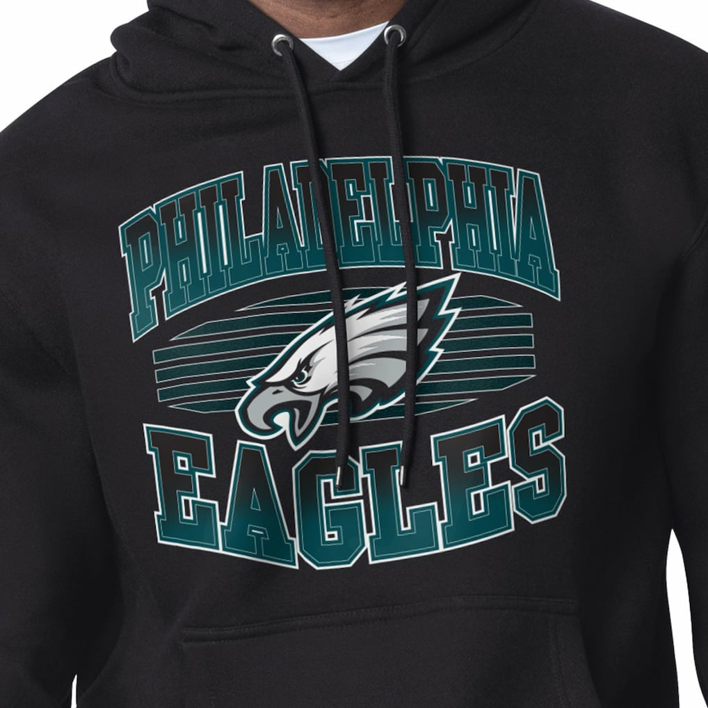 Philadelphia Eagles Starter Team Grit Graphic Hoodie Black