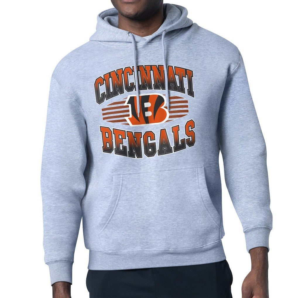Cincinnati Bengals Starter Team Grit Graphic Hoodie Heather Gray