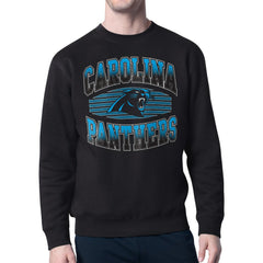 Carolina Panthers Starter Team Grit Graphic Fleece Pullover Sweatshirt Black