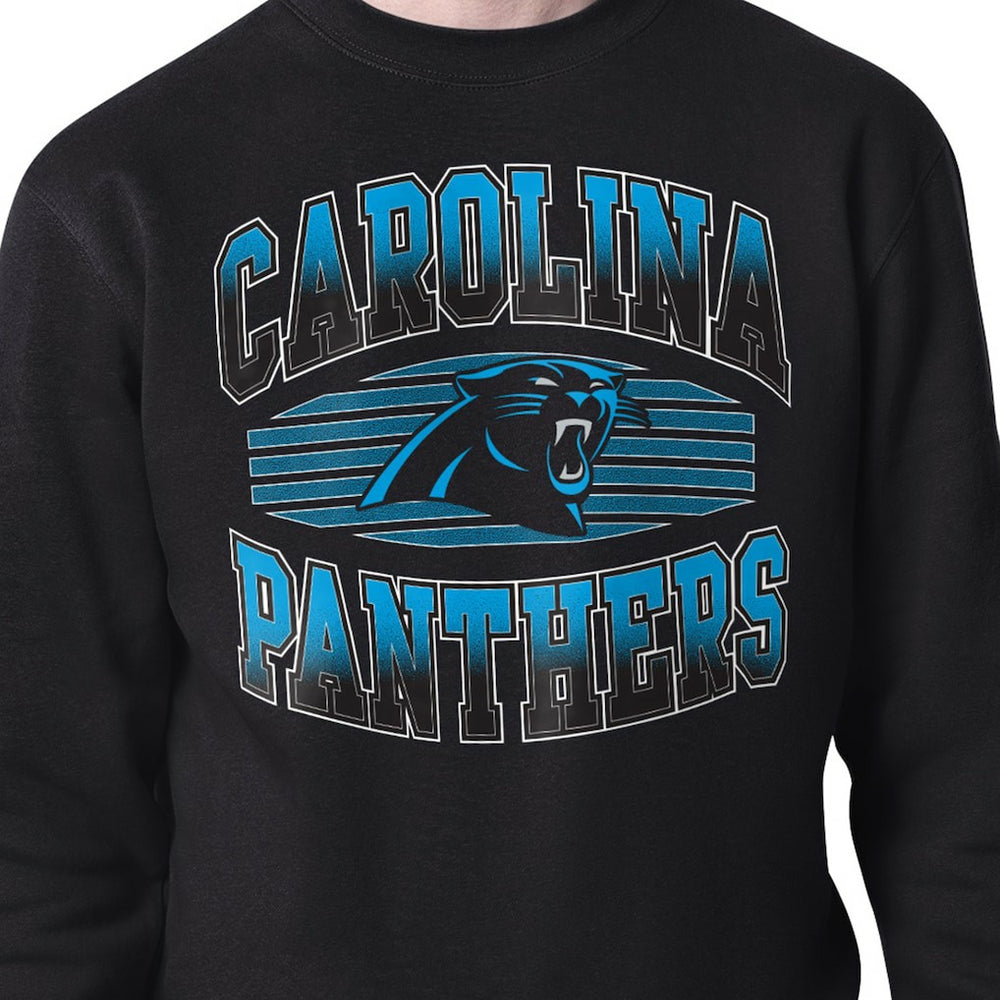 Carolina Panthers Starter Team Grit Graphic Fleece Pullover Sweatshirt Black