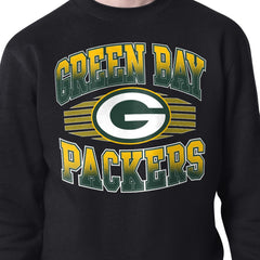 Green Bay Packers Starter Team Grit Graphic Fleece Pullover Sweatshirt Black