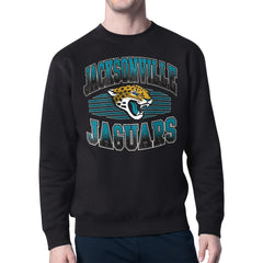 Jacksonville Jaguars Starter Team Grit Graphic Fleece Pullover Sweatshirt Black
