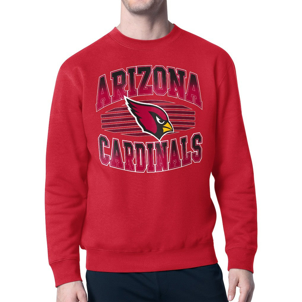 Arizona Cardinals Starter Team Grit Graphic Fleece Pullover Sweatshirt Cardinal